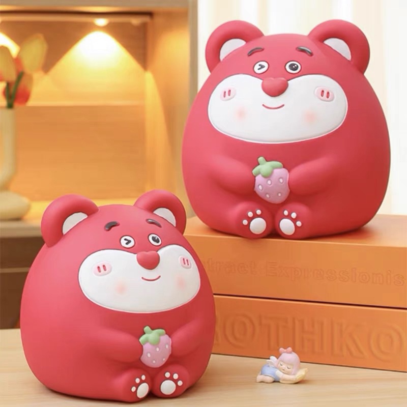 Tượng Tô Màu Thạch Cao chú heo dễ thương size lớn