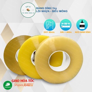 Băng dính 1kg lõi siêu mỏng 2.4mm