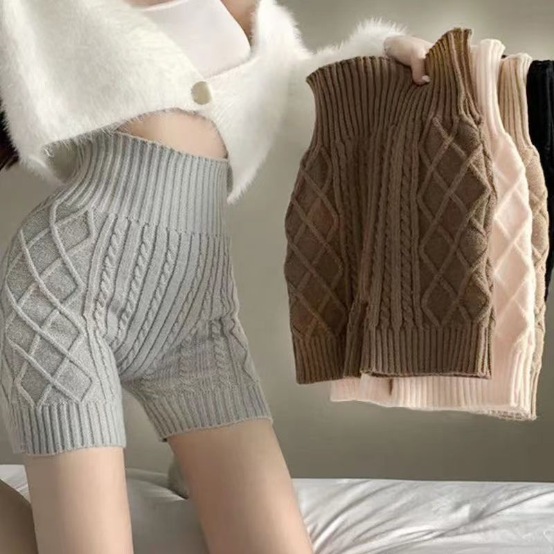 Quần Legging Dày Dặn Màu Xám Thời Trang Chống Chói Giữ Ấm Phong Cách Phương Tây Cho Nữ