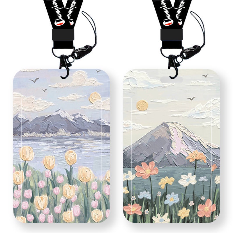 Ví Đựng Thẻ Vẽ Tranh Sơn Dầu Dành Cho Học Sinh Giá Đỡ