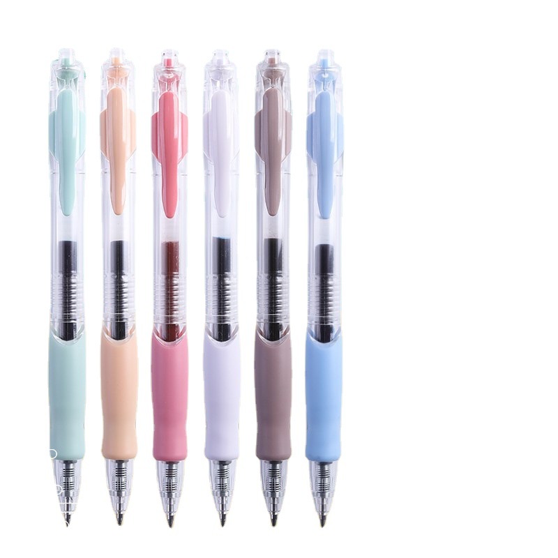 Set 6 Bút Mực gel Ngòi 0.5mm Nhiều Màu Sắc Phong Cách vintage