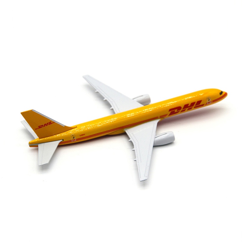 Mô hình máy bay vận chuyển DHL Airlines Boeing 757 B757 bằng kim loại 16CM