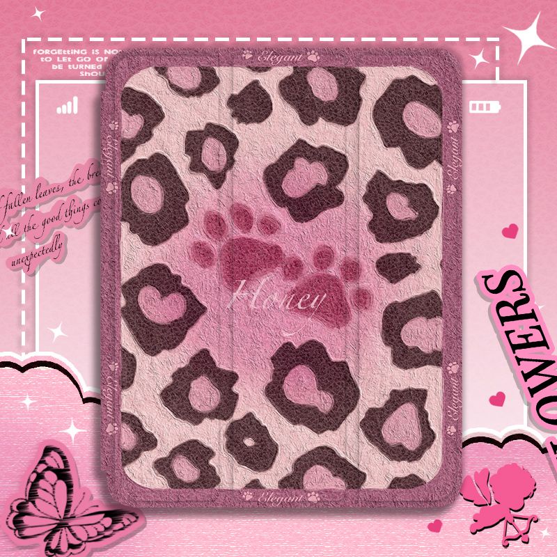 Ốp Máy Tính Bảng tpu Mềm Họa Tiết Da Báo Có Ngăn Đựng Bút Cho ipad gen10 7 / 8 / 9 pro11 "pro12.9" air4 air5 mini6