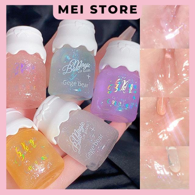 Son Bóng Có Nhũ Lấp Lánh Gege Bear Magic Bow Lip Gloss Dưỡng Ẩm Cho Môi - GX1006