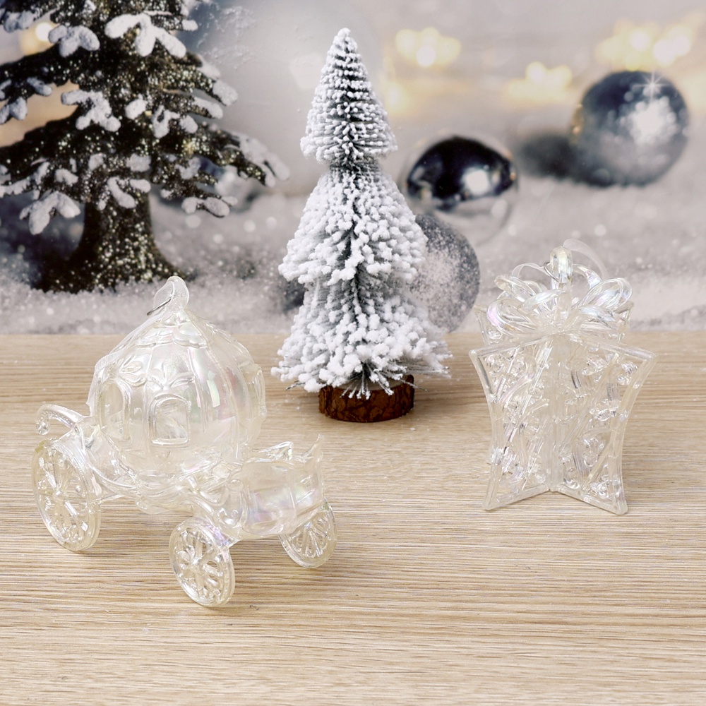 Chuông Treo Trang Trí Cây Thông Noel / Quà Tặng Trẻ Em / Quà Giáng Sinh Bằng Pha Lê acrylic Trong Suốt Nhiều Màu / Chúc Mừng Giáng Sinh