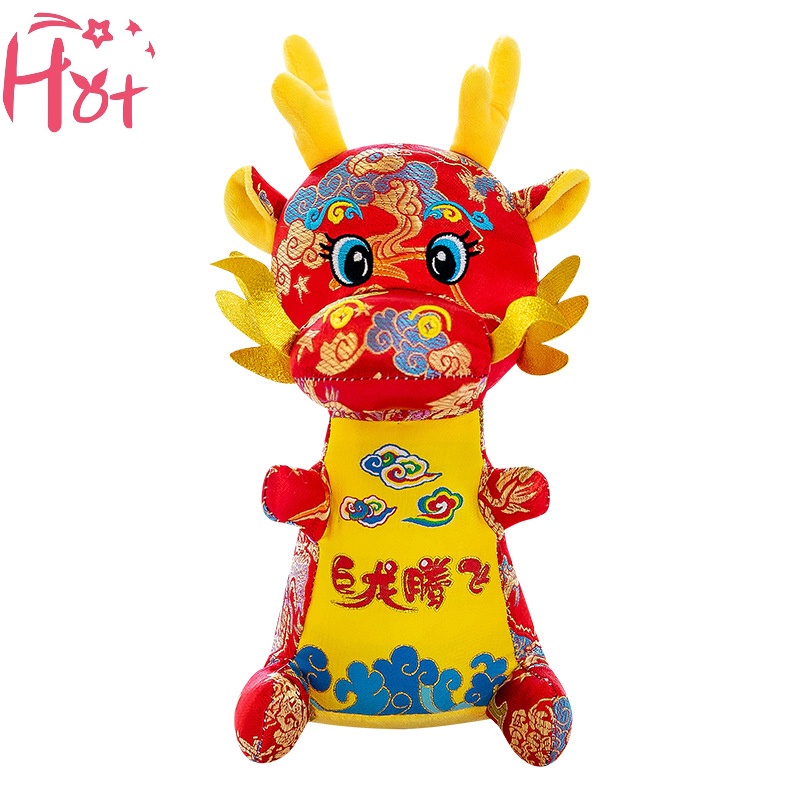 Jr Thú Nhồi Bông Hình Con Rồng Phong Cách Trung Hoa