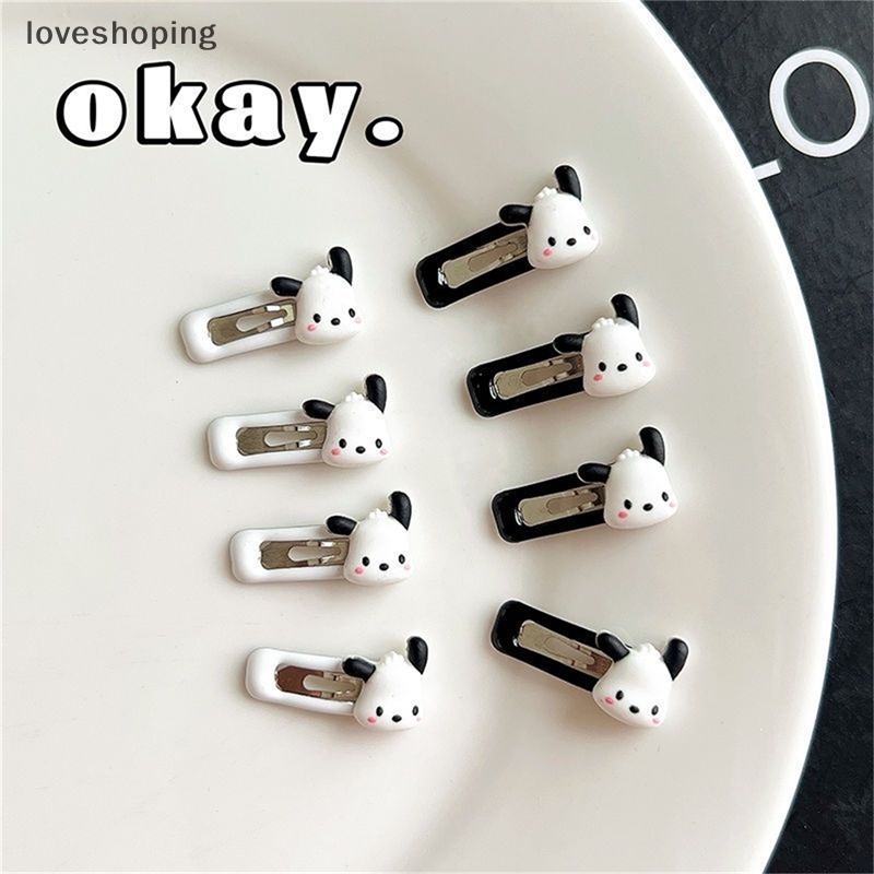 Set 2 Kẹp Tóc Hình Chú Chó Hoạt Hình Dễ Thương Cho Nữ