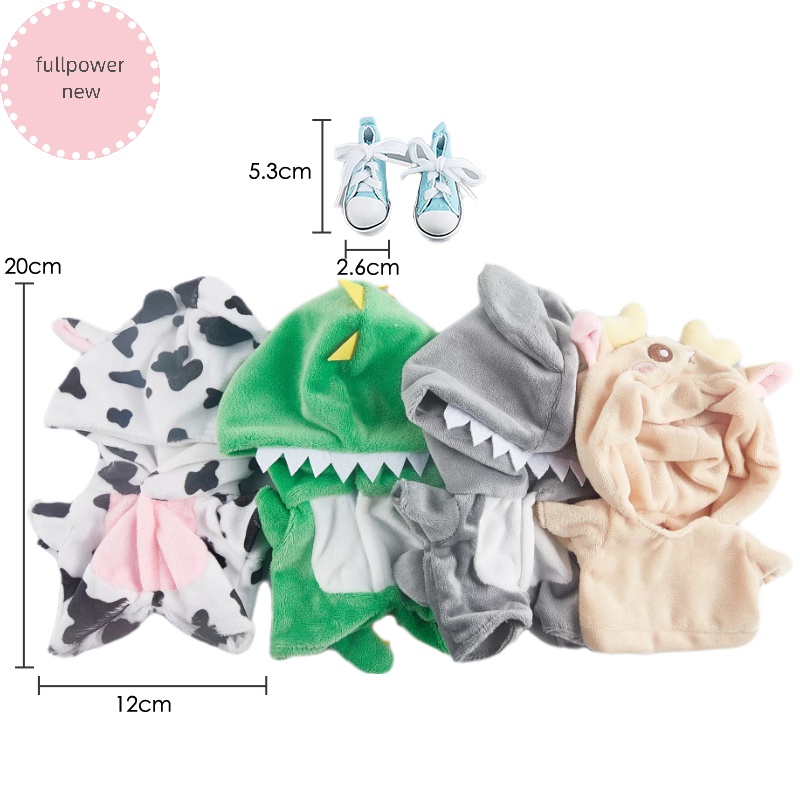 Bộ Đồ Ngủ Búp Bê Khủng Long onesie 20cm