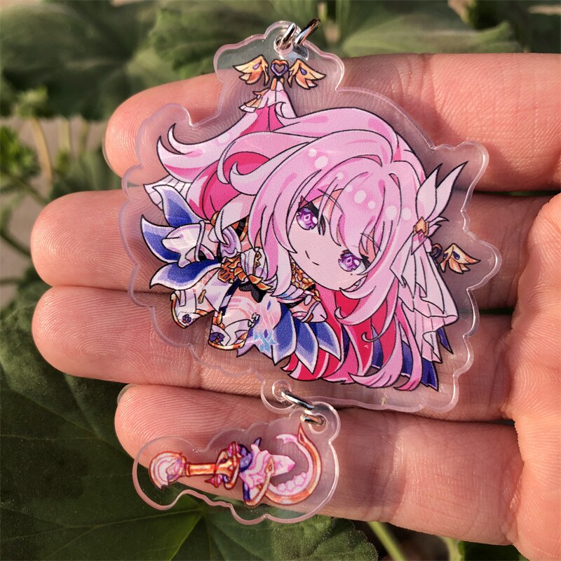 Móc khoá Honkai Impact 3 Elysia Yae Sakura Raiden Mei Keychain AAnime Manga Nhật Bản Phụ Kiện Trang Trí Túi xách Balo