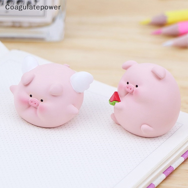 Mô Hình Chú Heo mini Dễ Thương Dùng Trang Trí Xe Hơi / Văn Phòng / Làm Quà Tặng Sinh Nhật