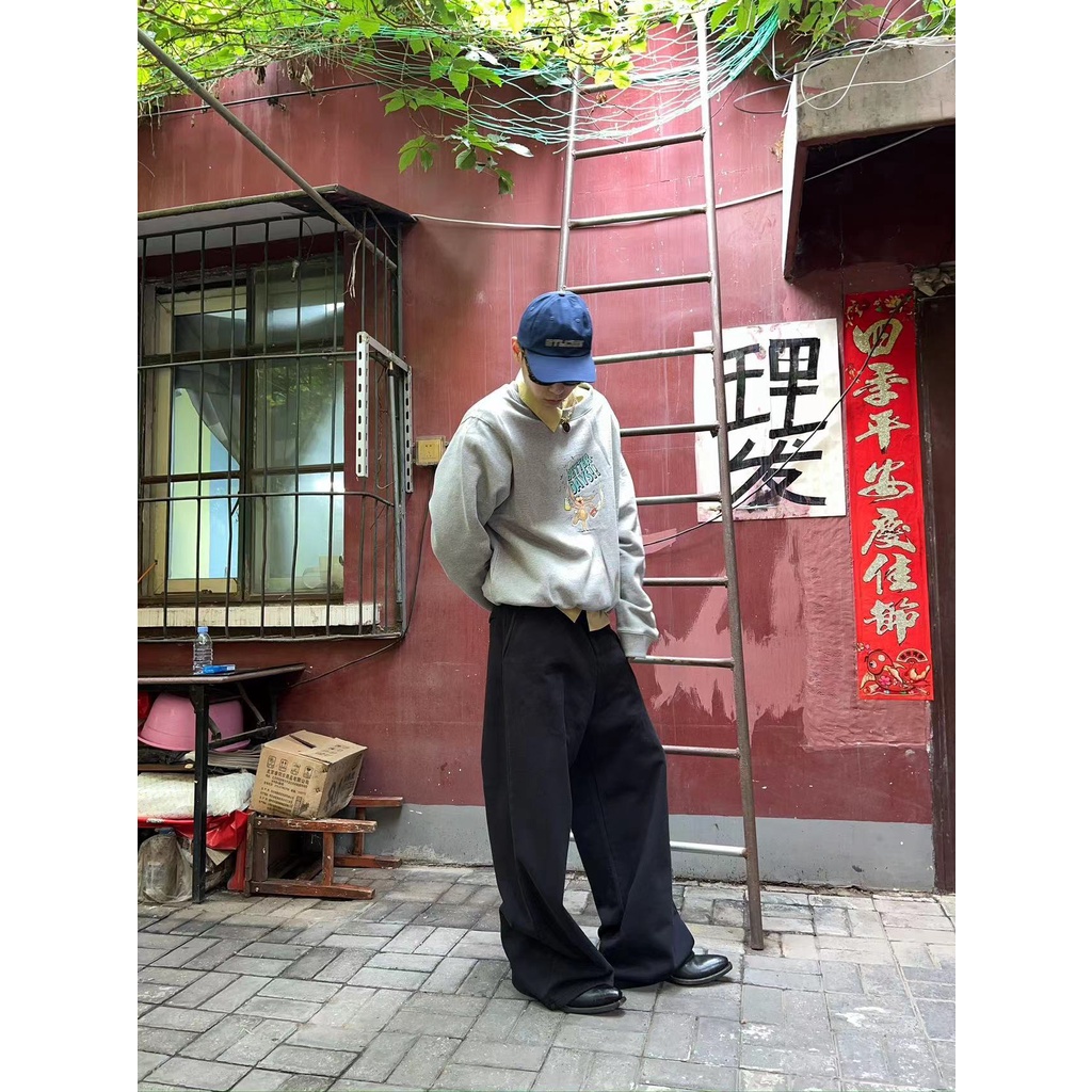 Áo Nỉ Dài Tay Cổ Tròn In Hình Hoa Hồng Thời Trang Thu Đông Mới