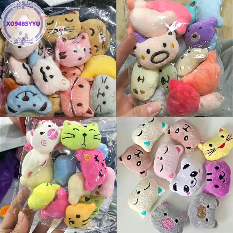 Xo94bsyu Set 10 Búp Bê Nhồi Bông Hình Động Vật Đáng Yêu 5-6cm vn
