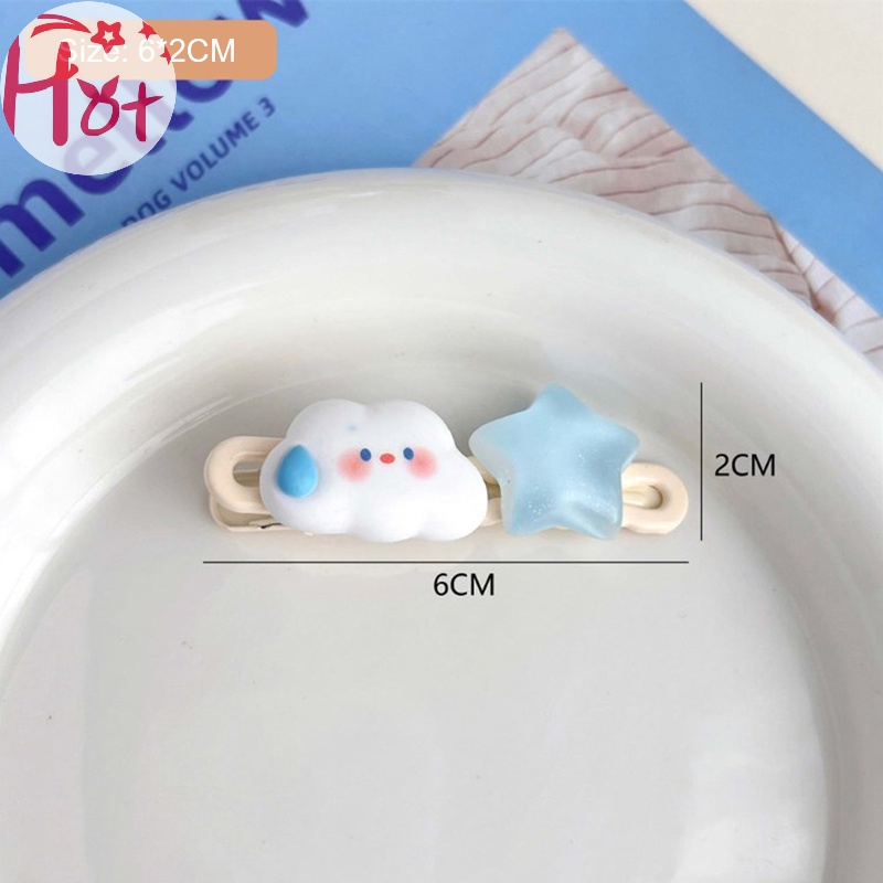 Jr Kẹp Tóc Hình Đám Mây / Ngôi Sao / Đám Mây Dễ Thương Cho Bé Gái vn