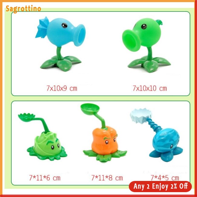 Cây sag plants vs... Zombies Bộ Đồ Chơi Bằng vinyl Cao Cấp Cho Bé