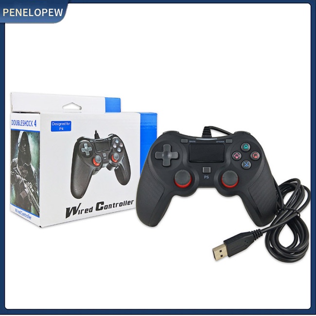 SONY Hw Tay Cầm Chơi game Có Dây usb Cho ps4 / ps4 slim / ps4 pro / ps3 Kèm Cáp 1.9m