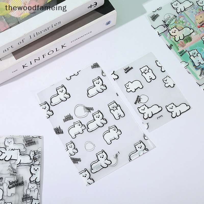 Set 10 Túi Đựng Thẻ / Bánh Kẹo / Quà Tặng In Họa Tiết Hoạt Hình Dễ Thương diy