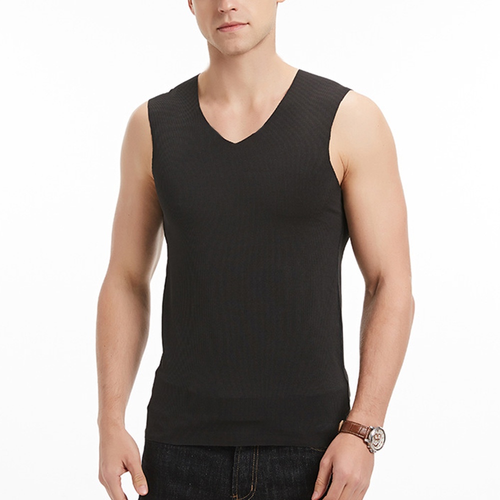 Áo Thun Lụa Lạnh Dáng Ôm Thoải Mái Thời Trang Mùa Hè Tập Thể Dục Thể Thao Dành Cho Nam