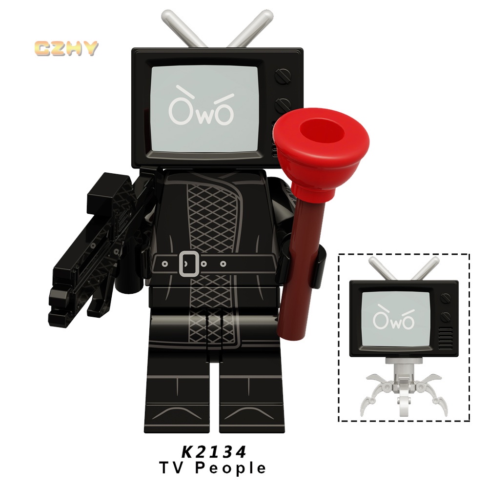 Xả kho Mô Hình Đồ Chơi Khối Xây Dựng Trò Chơi television person audio titan sound man skibidi toilet  tặng kèm xe