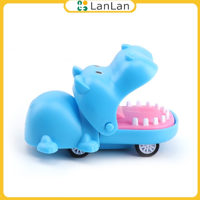 Lanlan Đồ Chơi Xe Kéo Hình Cá Sấu Hoạt Hình mini Kéo Tay Làm Quà Tặng Cho Bé