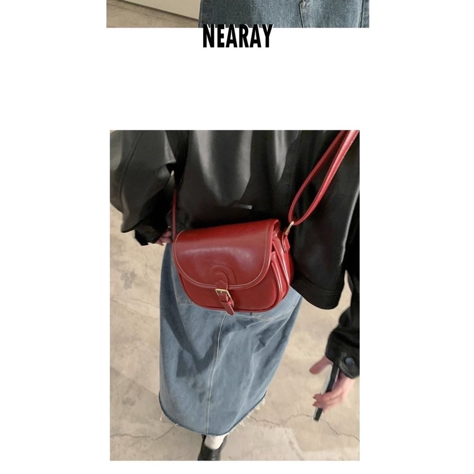 NEARAY túi đeo chéo ví nữ 2023 NEW phù hợp du lịch Fashion ULZZANG Vintage GYB23A01OL 41Z231013
