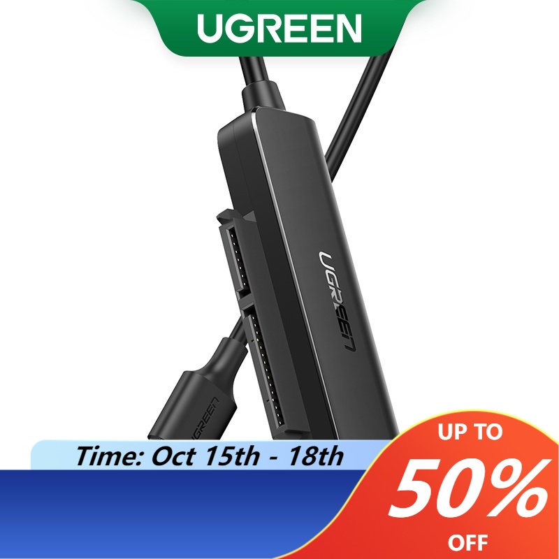 Ugreen Bộ Chuyển Đổi USB 3.0 Sang SATA Cho Ổ Cứng 2.5 '' HDD / SSD 5Gbps SATA Kèm Dây Cáp 50cm