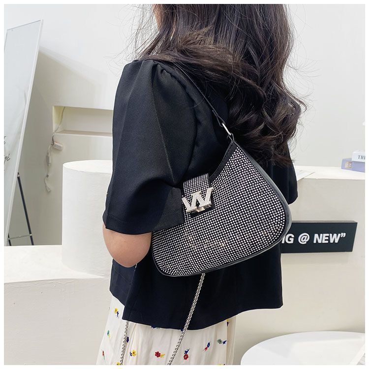 Túi Đeo Chéo Đính Kim Cương Sáng Bóng Phong Cách Thời Trang Mới 2023 Dành Cho Bạn Nữ ar