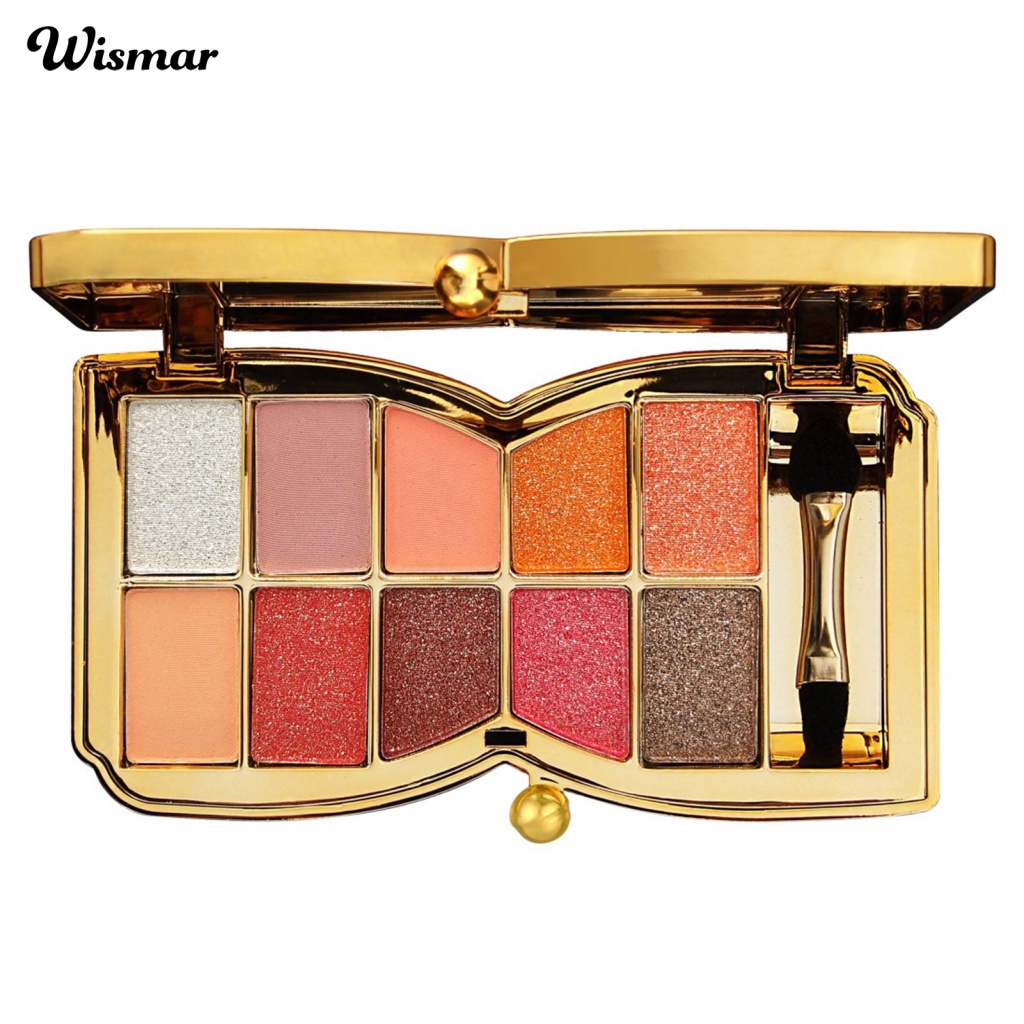 Winmar Bảng Phấn Mắt 10 Màu Lì Và Ánh Nhũ Kết Hợp Trang Điểm Kháng Nước Và Lâu Trôi