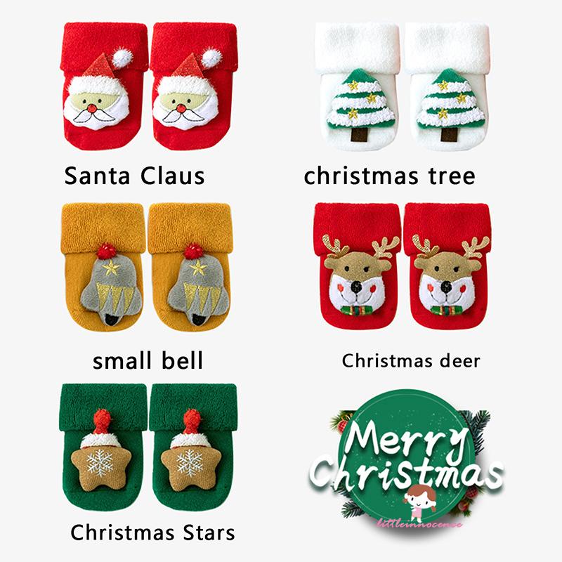 Vớ Họa Tiết Giáng Sinh Giữ Ấm Mùa Đông Cho Bé