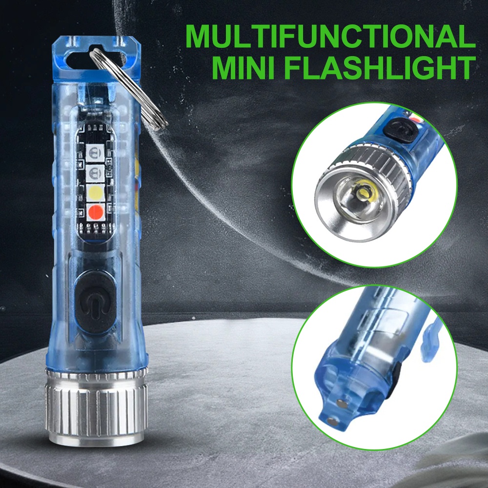 Móc Khóa Gắn Đèn Pin 500 lumen mini Bỏ Túi Tiện Dụng
