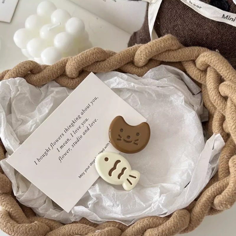 1 Kẹp Tóc Màu khaki Ngọt Ngào Cho Bé Gái