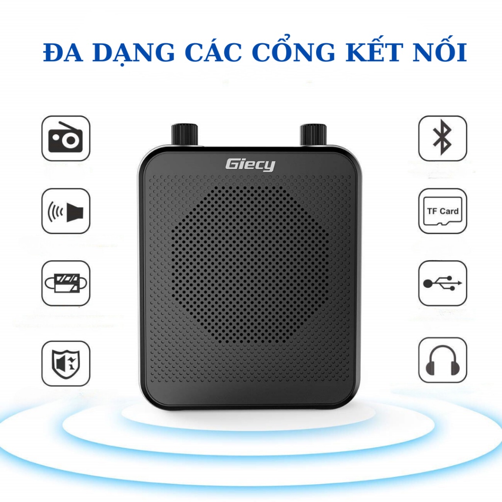Máy Trợ Giảng Giecy , Công Suất Loa Lớn , Chính Hãng Cao Cấp Bảo Hành 12 Tháng