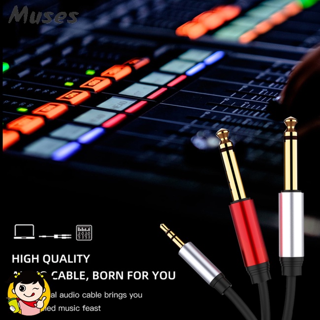 Cáp Chuyển Đổi jack 3.5mm Sang 6.35mm Cho Loa Nghe Nhạc mixer 6.5mm 3.5mm