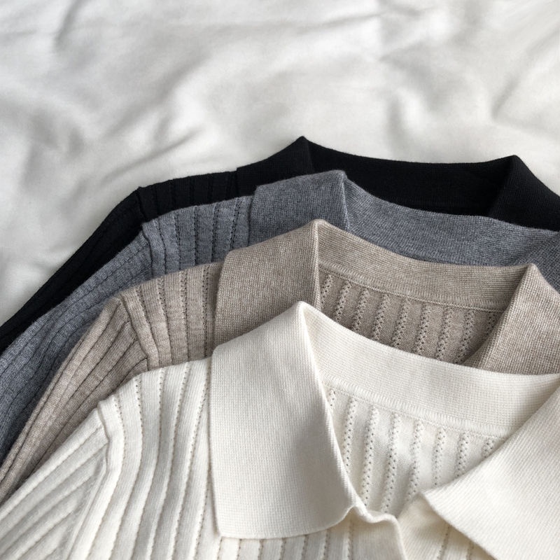 Áo cardigan Dệt Kim Màu Trơn Dáng Ôm Dài Một Hàng Nút Thời Trang Hàn Quốc Mới 2023