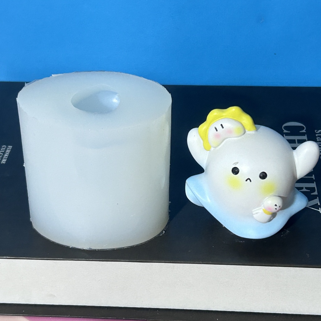 Khuôn Silicon Làm Nến Thơm Hình Búp Bê Bí Ẩn Hoạt Hình Dễ Thương Trang Trí diy