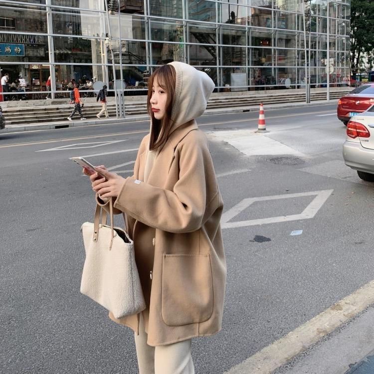 Áo Khoác Len Dày Dặn Giữ Ấm Mùa Thu Đông Phong Cách Mới 2023 Phong Cách Mới 2023 Cho Nữ