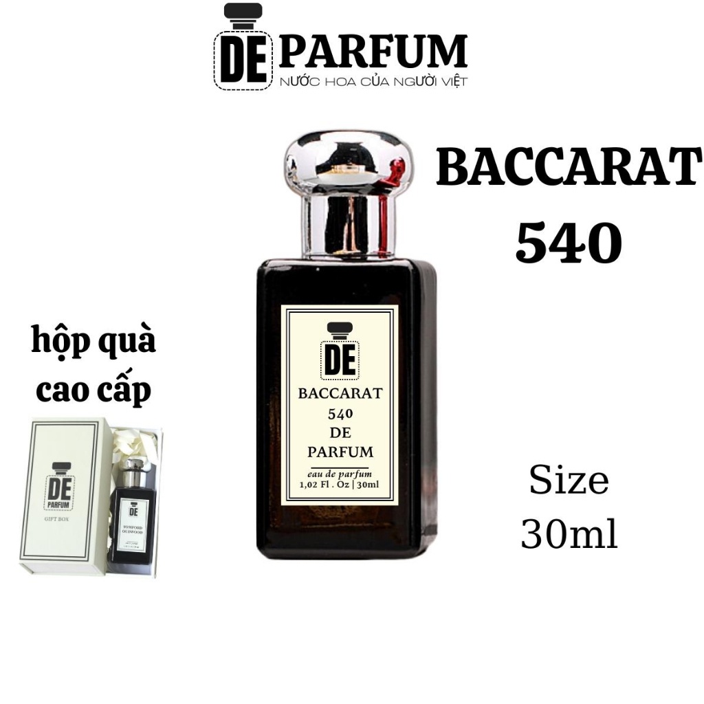 Nước hoa MFK đỏ Baccarat 540 De Parfum 30ml thơm lâu hương ngọt ngào quyến rũ
