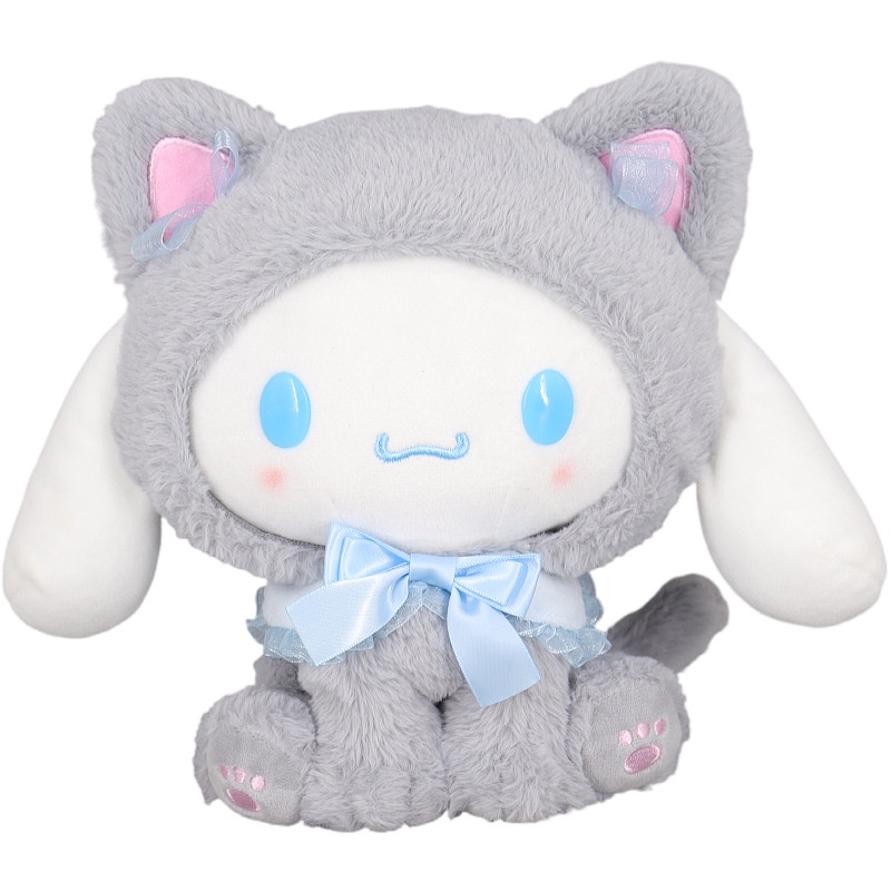 Đồ chơi nhồi bông Hình Mèo sanrio kuromi cinnamoroll Poacco melody Dễ Thương