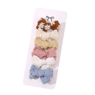 Set 6 Kẹp Tóc Nơ Dễ Thương Cho Bé Gái