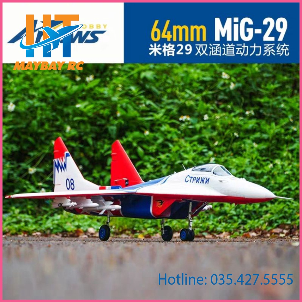Máy bay điều khiển MIG 29 dual EDF 64mm MiG-29 64mm EDF PNPtặng ôtô tặng ô tô