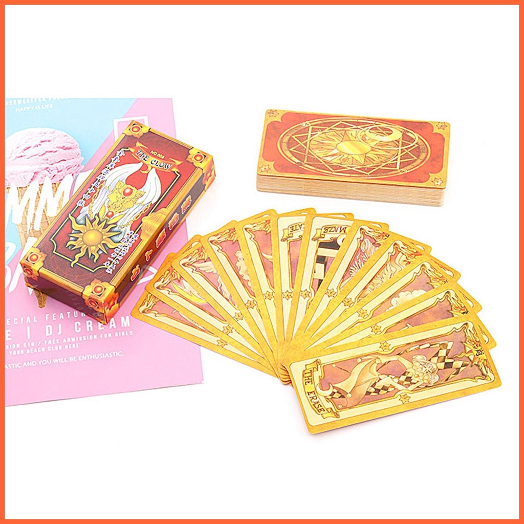 Set 52 Tấm Thẻ Bài tarot Phim Hoạt Hình sakura