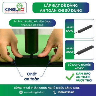 [KING LED - CHÍNH HÃNG] ĐÈN LED RAY NAM CHÂM SIÊU MỎNG CHIẾU RỌI 12W (CRX)