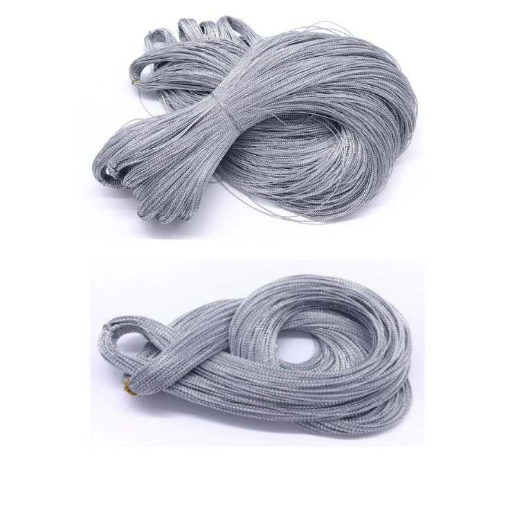 Cuộn 100m Dây Tơ MẪU A2 trang trí treo phụ kiện sợi mảnh 1mm VÀNG, BẠC