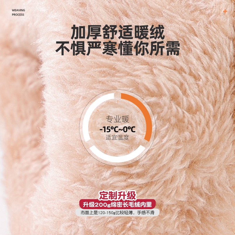 Sanrio Găng Tay Trượt Tuyết Vải cotton Dày Giữ Ấm Cảm Ứng Màn Hình Cảm Ứng Thời Trang Mùa Đông Dành Cho Nữ