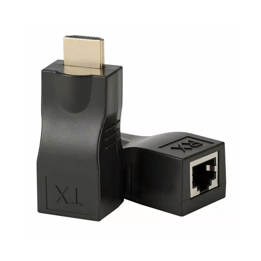 Mengqi HDMI Extender HDMI To RJ45 Over Cat 5e/6 Network LAN Ethernet Adapter 4K 1080P