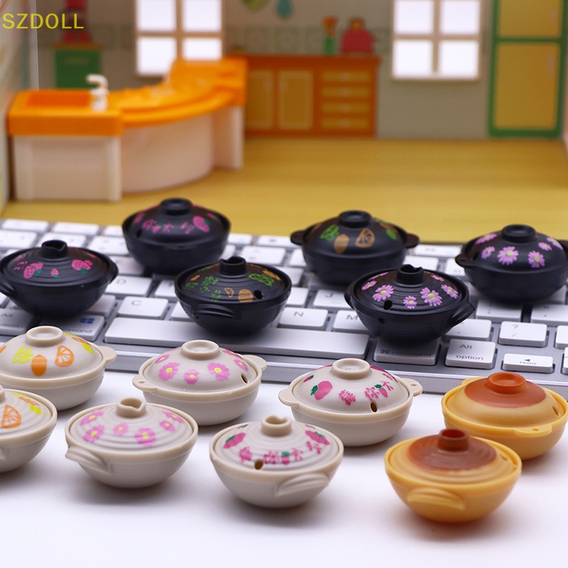 Mô Hình Nồi Nấu Súp mini Trang Trí Nhà Búp Bê 1 / 12