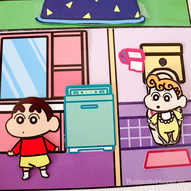 Cuốn Sách mini Hình shin-chan Vui Nhộn Tự Làm Thủ Công