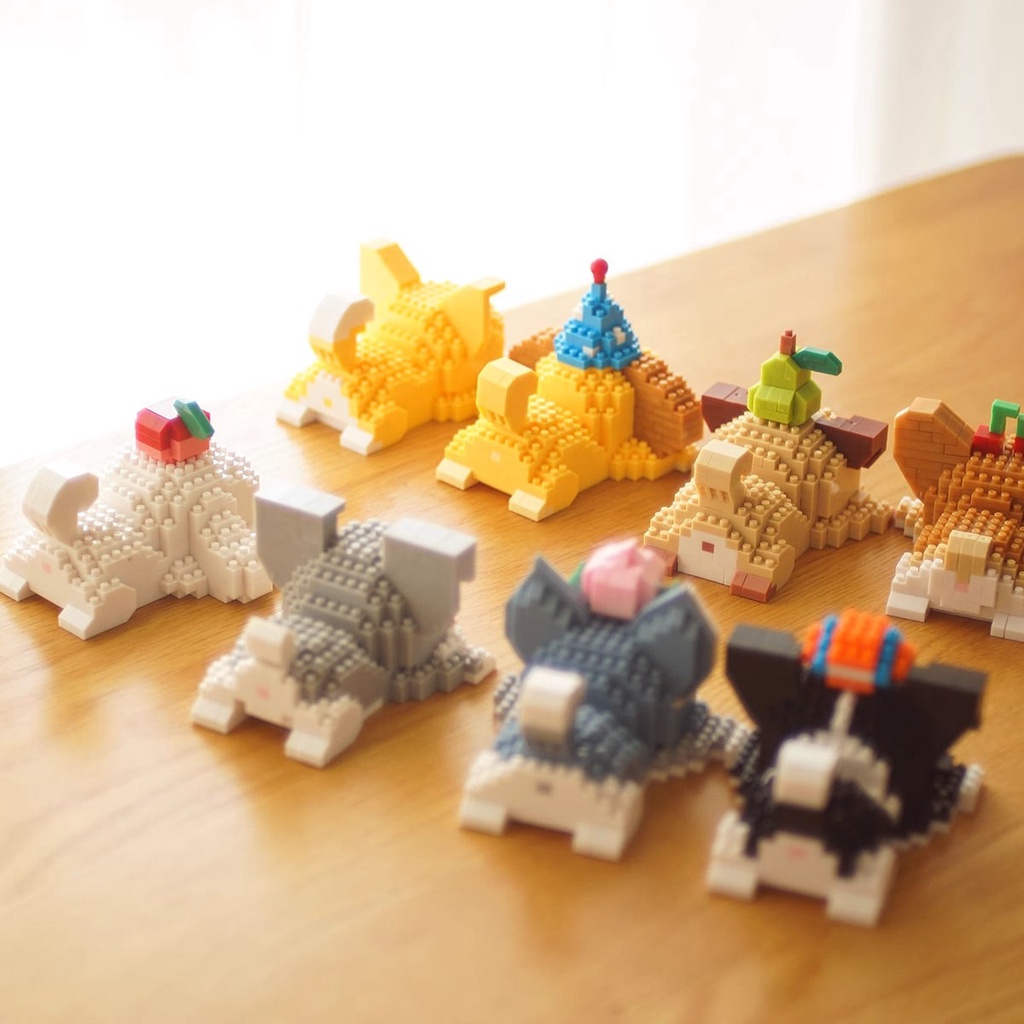 Bộ Búp Bê Chó shiba inu Nhồi Bông Nhỏ Tự Làm Thủ Công Dùng Để Trang Trí