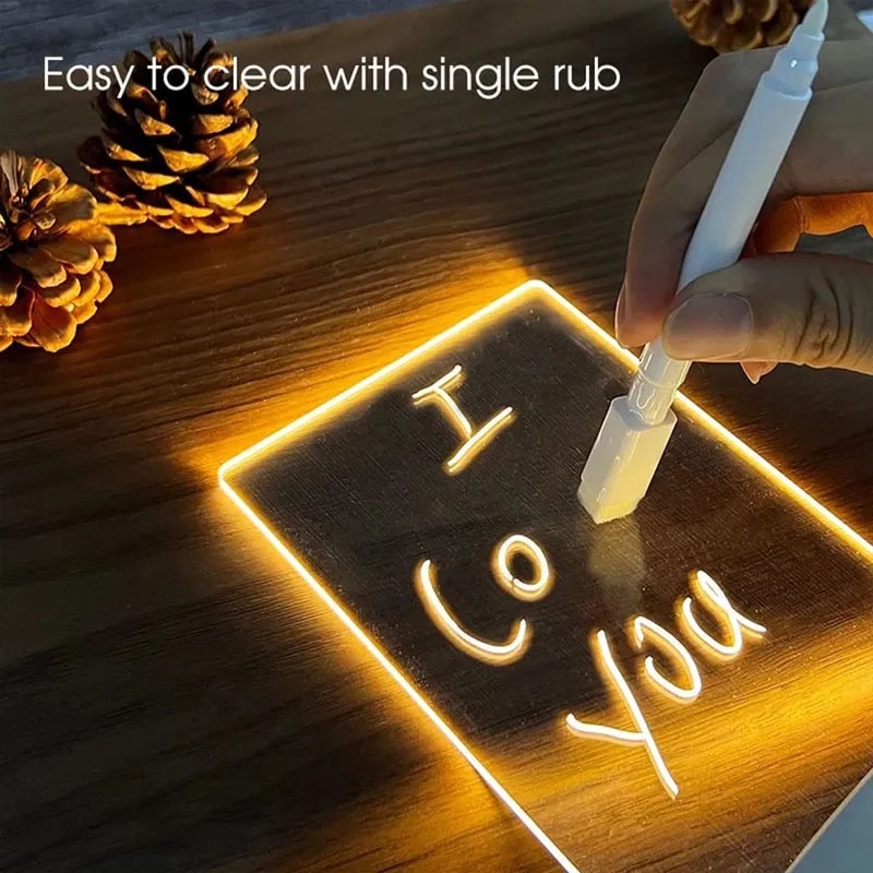 Bảng Ghi Chú Có Đèn led Và Bút Tiện Dụng Cho Ngày Lễ
