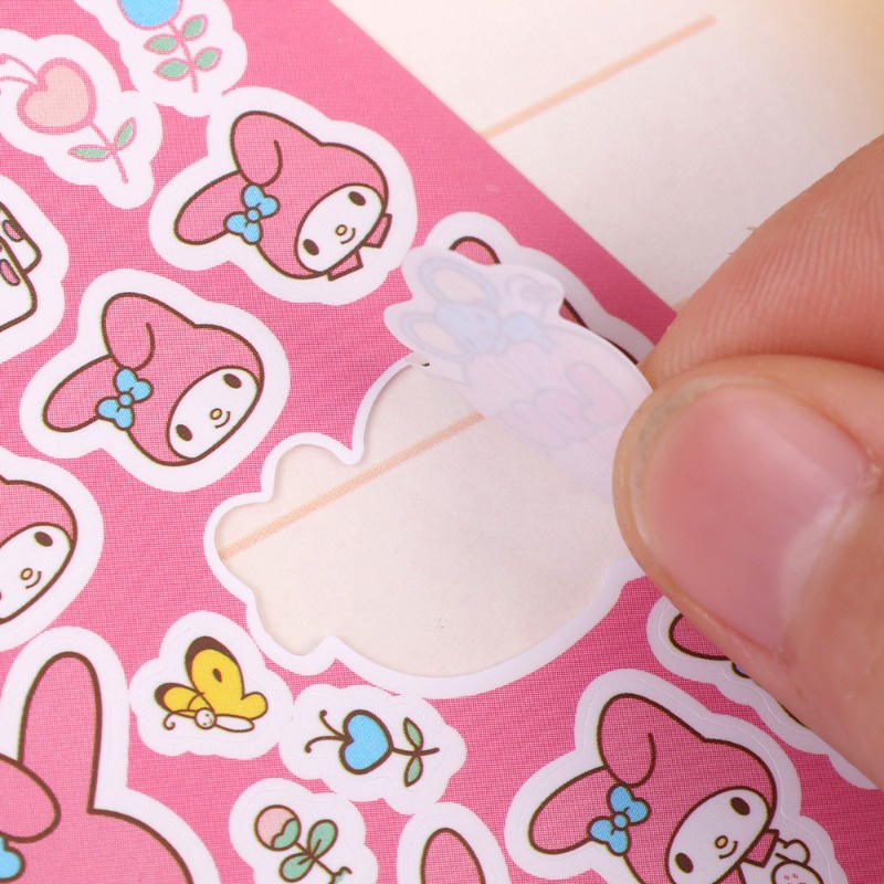 SANRIO Sticker Dán Trang Trí Sổ Tay Hình kuromi my melody pochacco / goo diy