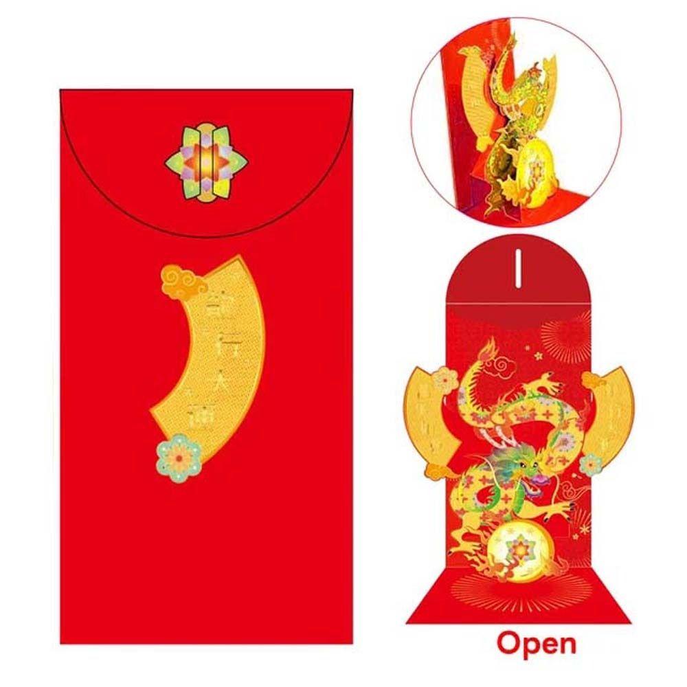 Thiệp Chúc Mừng Năm Mới 2024 3d Phong Cách Trung Hoa